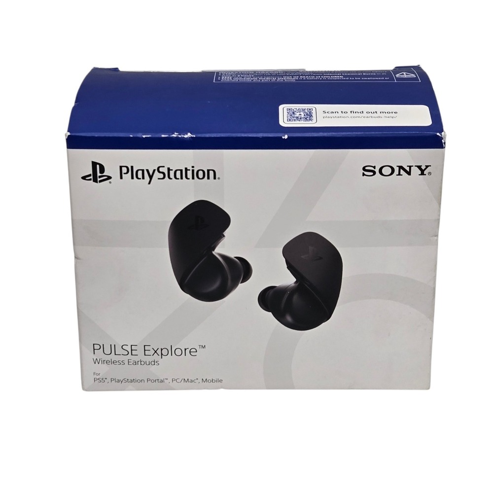 New Sony PlayStation 5 PS5 Pulse Explore Black Wireless Gaming Earbuds CFI-ZWE1